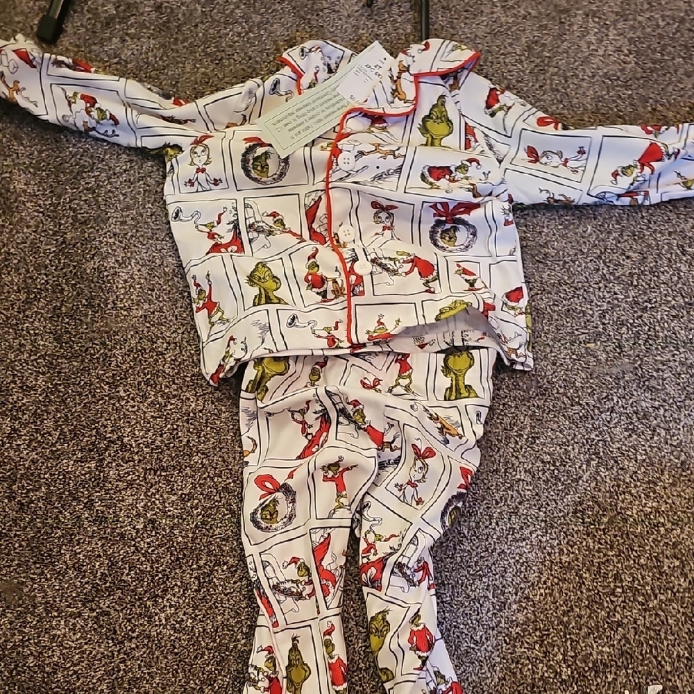 Komar Kids Grinch Christmas Holiday Pajama Set